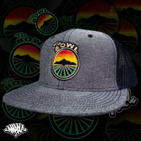 Grey Denim Mesh SnapBack