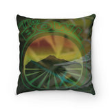 The Rasta Bowl Lemon Nug Suede Pillow